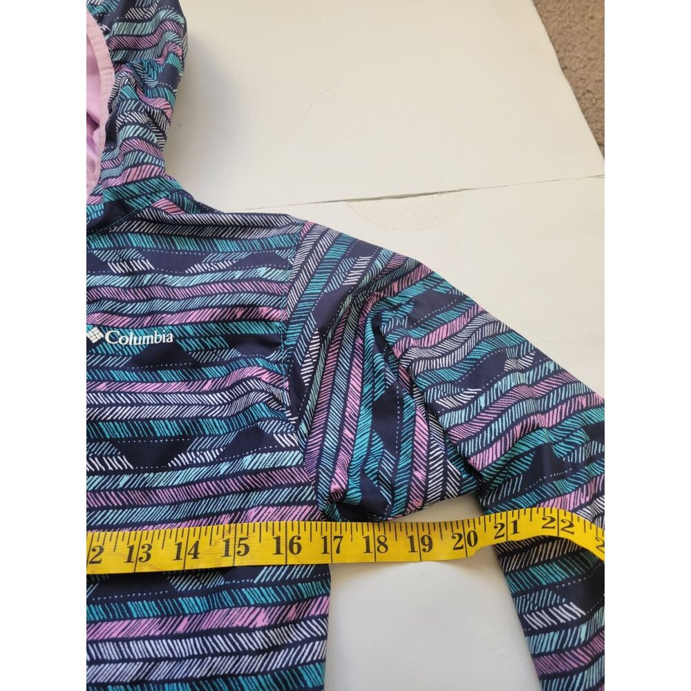 NWOT Columbia Pixel Grabber Reversible Jacket Girl Size M Outer Wear Lightwight - Picture 10 of 12